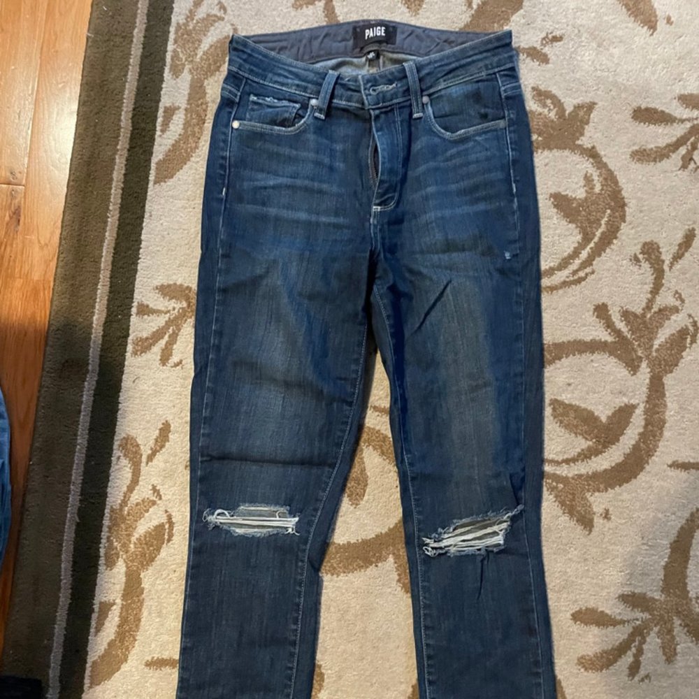 Paige Ripped Skinny Jeans